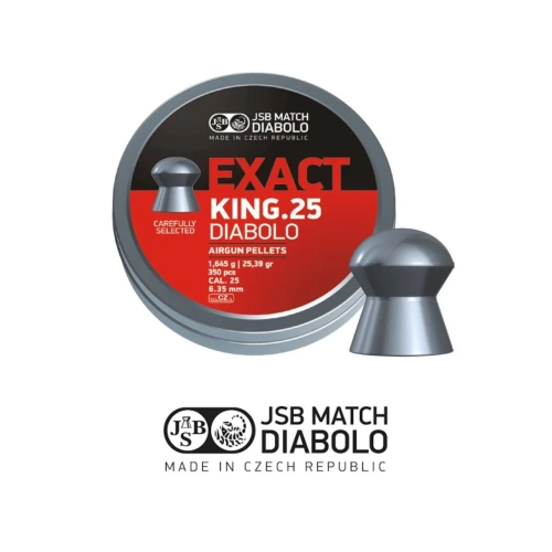 JSB Exact King 25 6.35 mm 25.39 Grain Sa�ma / 350 Adet