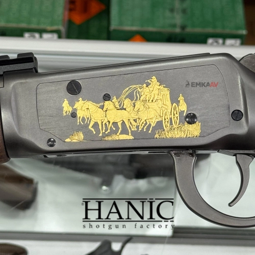 Hani� 36 Cal Special Engraved Gold F�me Lever Action Av T�fe�i