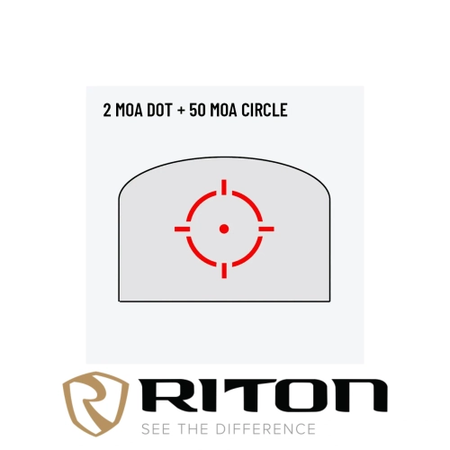 Riton 3 Tactix PRD 3 Tabanca Red Dot (2 MOA)