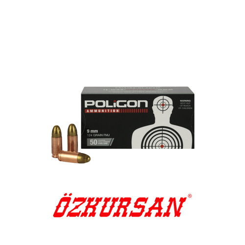 zkursan Poligon 9x19 Tabanca Mermisi 1000 Adet (Hediyeli)