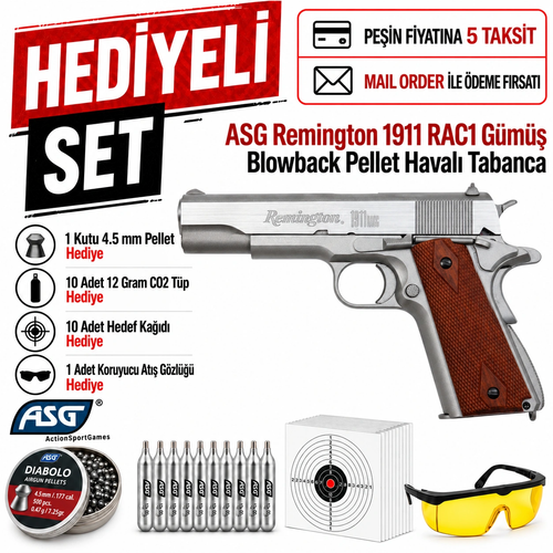ASG  Remington 1911 RAC1 G�m�� Blowback Pellet Haval� Tabanca 20482