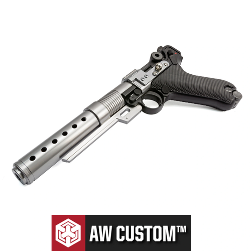 AW Custom 6'' Luger P08 Bull Barrel Gas Blowback Airsoft Tabanca (6mm)