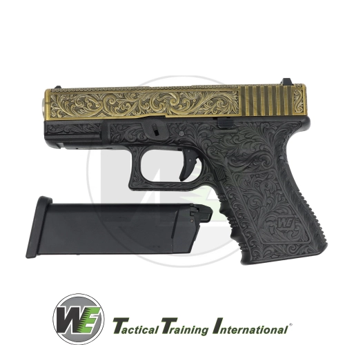 We Glock 19 Ivory Grav�rl� Airsoft Tabanca (6mm)