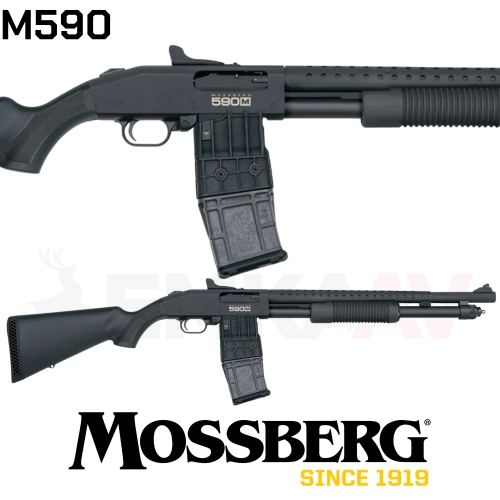 Mossberg M590 Mag-Feed Tri-Rail 10 Round Pompal� Av T�fe�i (50206)