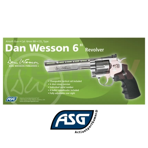Asg Dan Wesson 6 P.Krom Airsoft Toplu Tabanca 17115