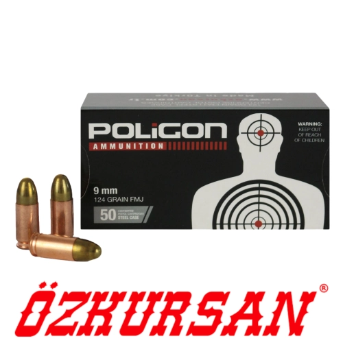 �zkursan Poligon 9x19 Tabanca Mermisi