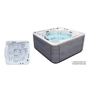 ASTRAL ADVANCED ATLANTIDA Spa 70 Butterfly kaplama + Paslanmaz jet + Paslanmaz bar+ Lumiplus + �rt� 