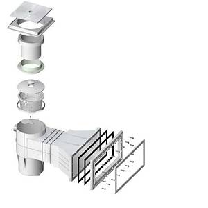 Liner Havuz ��in Geni� A��zl� Kare Kapak Skimmer