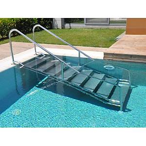 E�imli �ni� Merdivenleri 304 Kalite 4 ve 8 Basamakl� 500 mm  Geni�lik