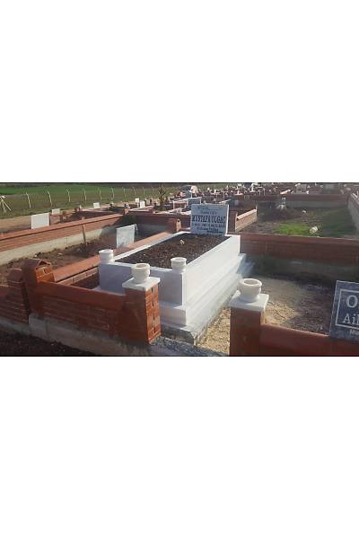10 cm kalnlnda Marmara Blok Mezar