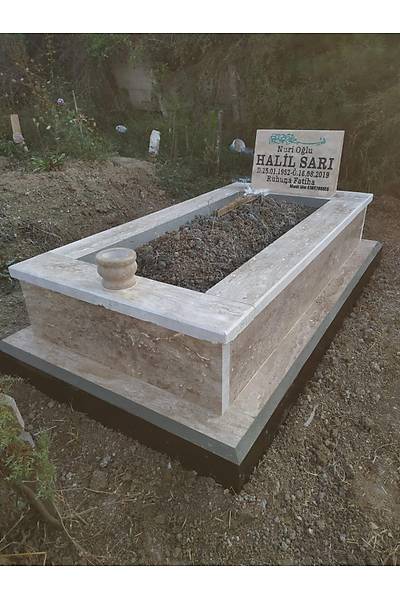 30 cm Yksekliinde 5 lik Traverten Mezar