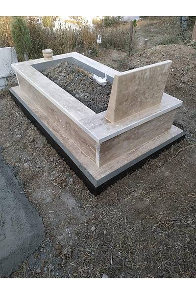 30 cm Yksekliinde 5 lik Traverten Mezar