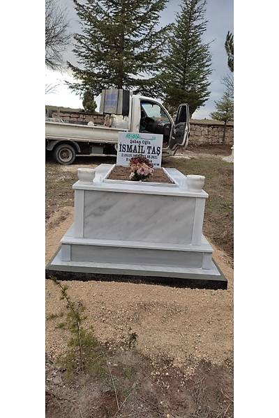 ift Tabanl 40 cm Mermer Mezar