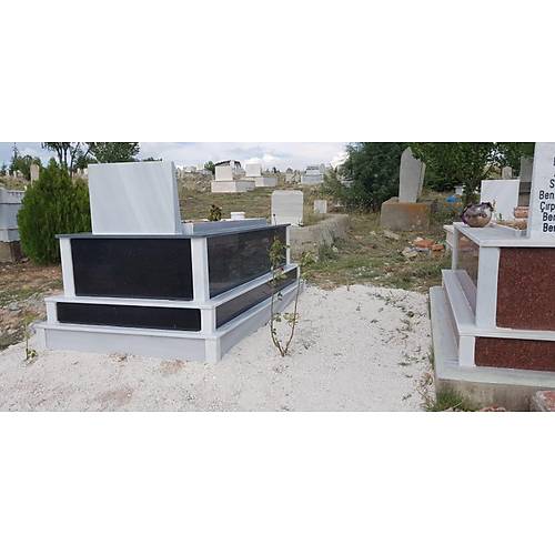 Siyah Beyaz Granit Mezar