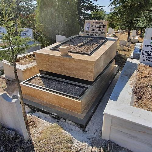 zel ieklik Blmeli Kaln Traverten Mezar