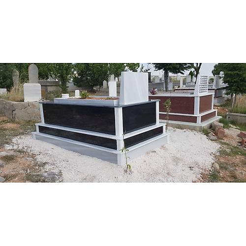 Siyah Beyaz Granit Mezar