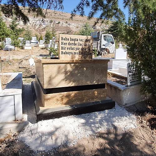 zel ieklik Blmeli Kaln Traverten Mezar