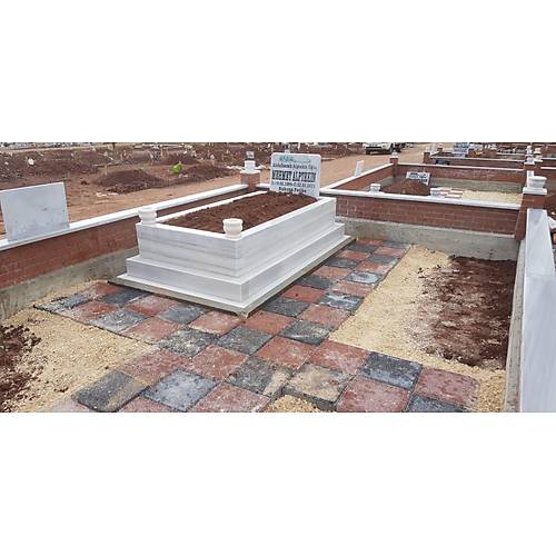 10 cm kalnlnda Marmara Blok Mezar