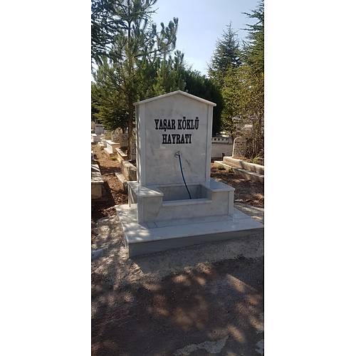 Beyaz mermerden Hayrat eme Yapm