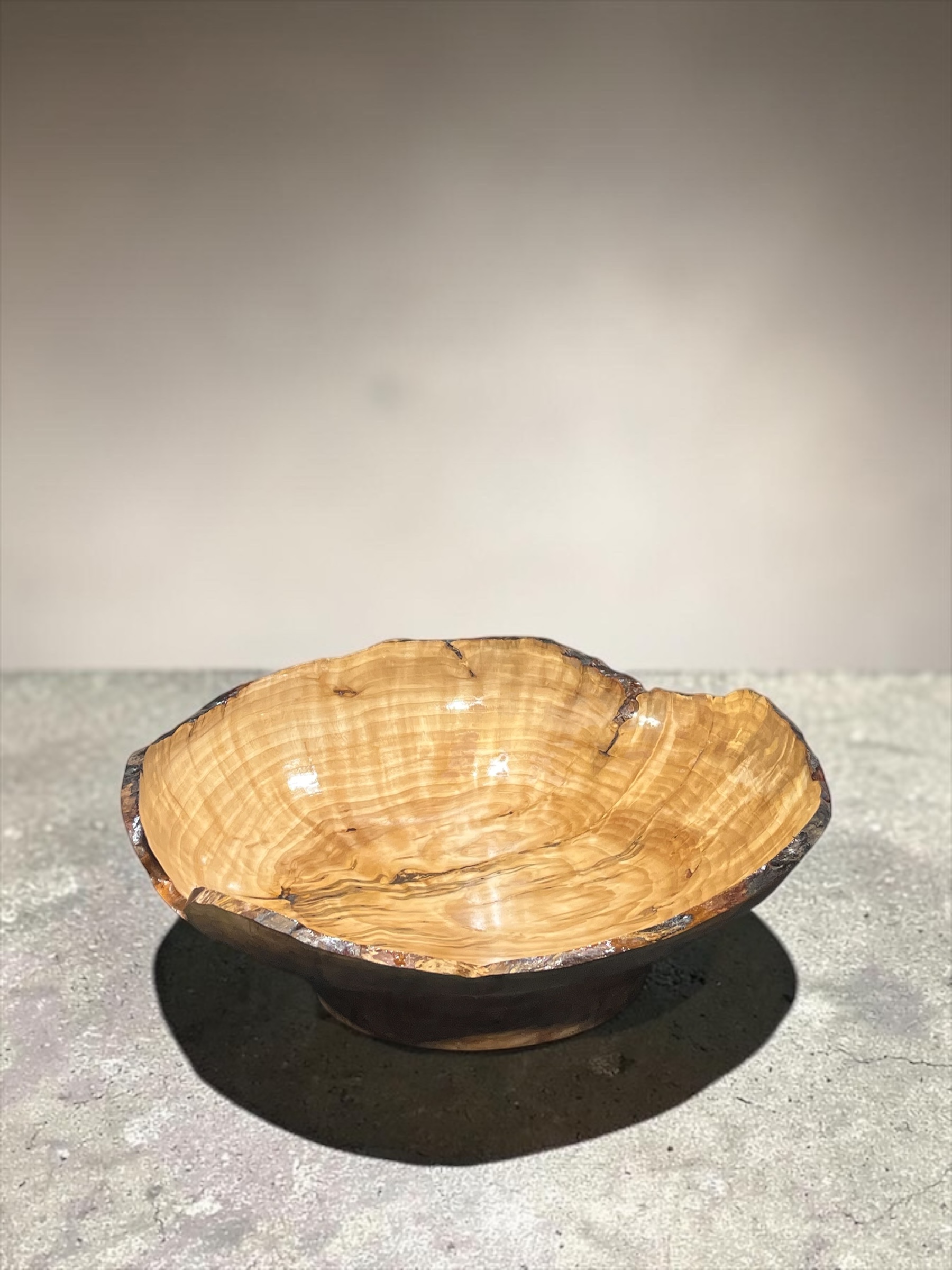 Kayın Uru Ahşap Kase  Tek Parça 47 cm