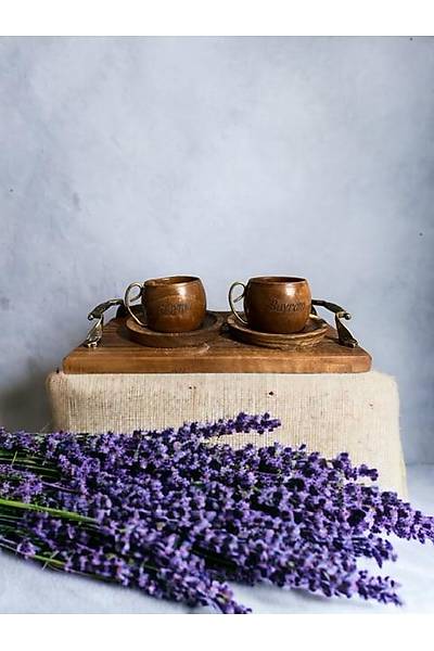 Tepsili �kili Ceviz T�rk Kahvesi Fincan�