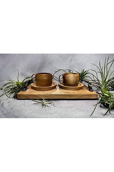 Tepsili �kili Ceviz T�rk Kahvesi Fincan�