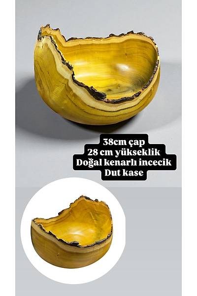 Dut a�ac�ndan do�al kenarl� kase