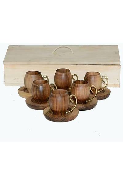 Alt�l� Ceviz Fincan Seti-eski model