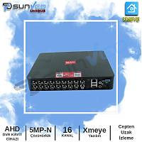 SUNVEO SNV-DVR5016 16 Kanal 5MP-N Hybird AHD Kayt Cihaz - 5016