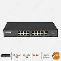 Promes PR-P16M 10/100M 18 port PoE Switch  - 2701