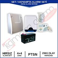 SET VAP404PTA Gelişmiş Alarm Seti Plastik Kasa Akü Dahil - 1416