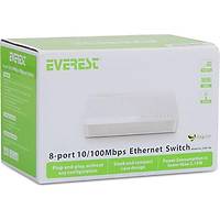 HUB Everest ESW-108 8 Port 10-100Mbps Ethernet Switch Hub - 1224