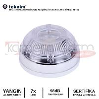 TFS-3192W KONVANSYONEL FLARL YANGIN ALARM SREN. BEYAZ (EN-54 SERTFK) - 1645