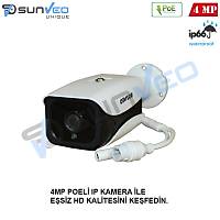 SUNVEO SHB-IP40632 4.0 Megapixel IP POE Bullet Kamera - 40632