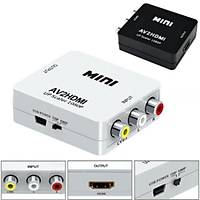 Sunveo Av To HDMI Mini Switch Rca Composit Audio Video HDMI Grnt evirici - 52358