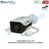 SUNVEO SHB-IP30632 3.0 Megapixel IP POE Bullet Kamera - 30632