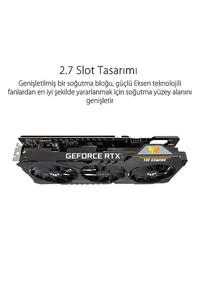 Asus TUF GAMING RTX 3060 Ti 8GB GDDR6 256 Bit Nvidia Ekran Kartý (TUF-RTX3060TI-8G-V2-GAMING)