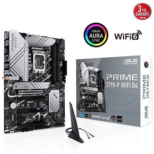 Asus Prime Z790-P WiFi D4 5333Mhz(OC) DDR4 ATX 1700p Anakart