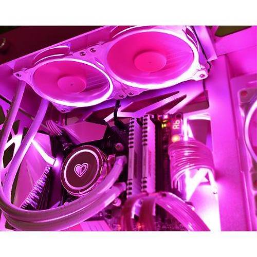 ID-COOLING PinkFlow 240 ARGB 4Pin PWM 240mm Intel/Amd lemci Sv Soutma