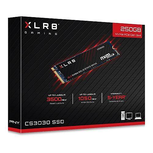 250GB PNY XLR8 CS3030 3500/1050  NVMe PCIe M.2 SSD