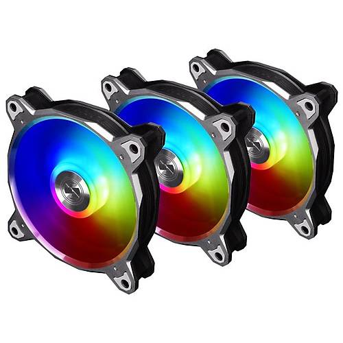LIAN LI BORA DGTAL S.GREY 3X120MM RGB KASA FANI
