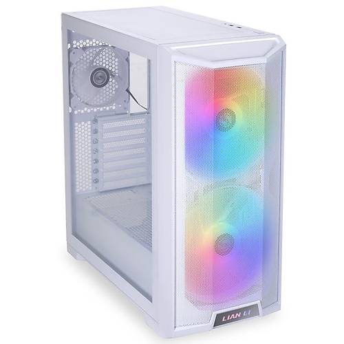 LIAN LI LANCOOL 215 WHITE RGB TG MIDI ATX KASA
