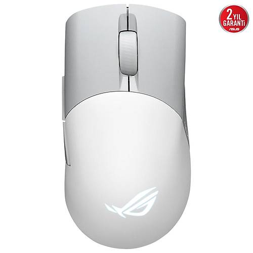 ASUS ROG KERIS WIRELESS AIMPOINT 2.4GHz BLUETOOTH 36000 DPI SENSR 5 FARKLI PROGRAMLANABLR TU DETRLEBLR SWITCH OYUNCU MOUSE BEYAZ