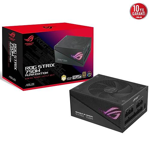 Asus Rog Strix Aura Edition 750w 80 Plus Gold ATX 3.0 Full Modler PCI 5.0 G Kayna ROG-STRIX-750G-AURA