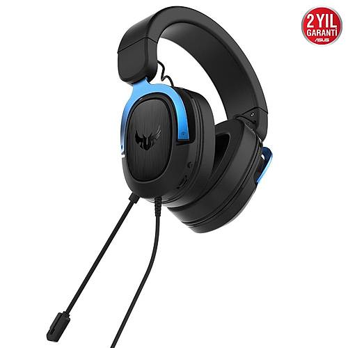 Asus Tuf Gaming H3 Blue 7.1 Surround Kablolu Oyuncu Kulaklk (TUF-GAMING-H3-BLUE)