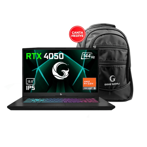 GG Slayer R5-4050 C2 AMD Ryzen 5 7535HS 32GB 1TB RTX4050 15.6'' Full HD IPS 144Hz FreeDOS Gaming Notebook + anta