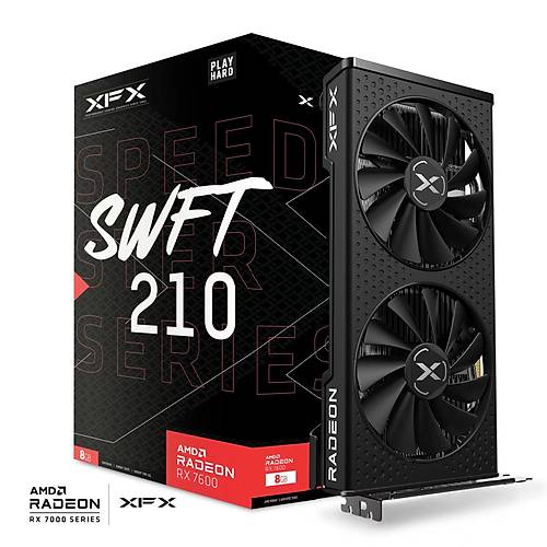 XFX Speedster SWFT 210 RX 7600 8GB GDDR6 128Bit (RX-76PSWFTFY)