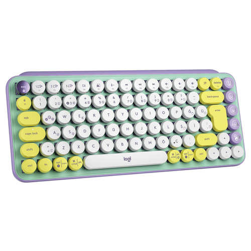 LOGTECH POP KEYS KABLOSUZ MEKANK KLAVYE SARI & LLA 920-010819