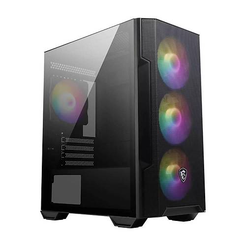 MSI MAG FORGE M100A Akrilik Yan Panel Auto RGB Fan USB 3.2 mATX Bilgisayar Kasas