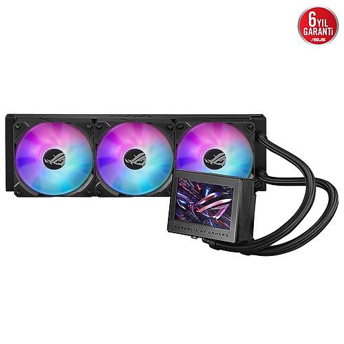 ASUS ROG RYUJIN III 360 ARGB OLED 3.5INC LCD AURA SYNC RGB 3X NOCTUA IPPC 2000 PWM 120MM*3 ADRESLENEBLR RGB FAN SIVI CPU SOUTUCU